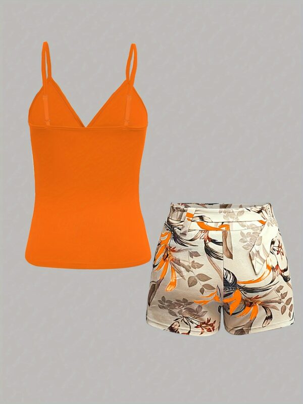 Conjunto Estiloso de Verão: Blusa de Alças e Shorts Slim com Cinto - Image 10