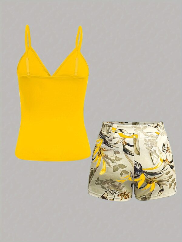 Conjunto Estiloso de Verão: Blusa de Alças e Shorts Slim com Cinto - Image 8